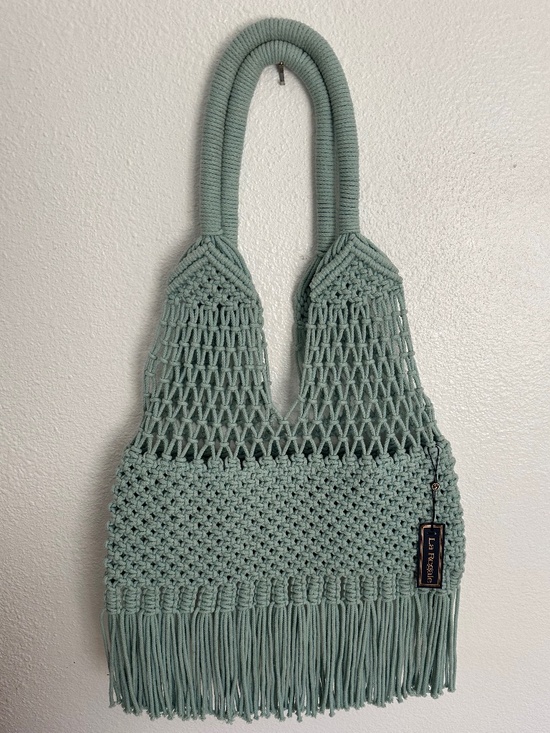 La Regale Handbags - Macrame Coastal Bohemian beach bag